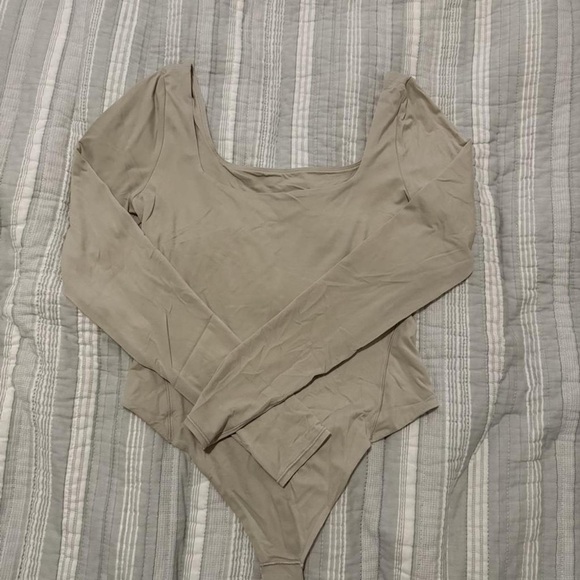 lululemon athletica Tops - Lululemon Athletica Beige Bodysuit